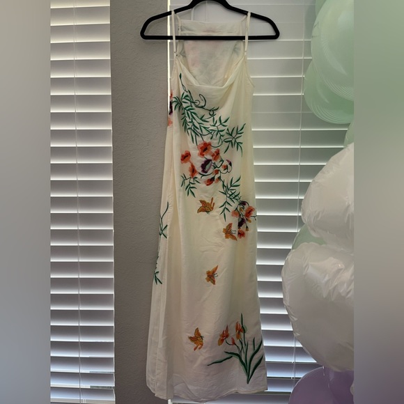 NWT UO Phoenix Embroidered MIDI Dress XS - Picture 6 of 15